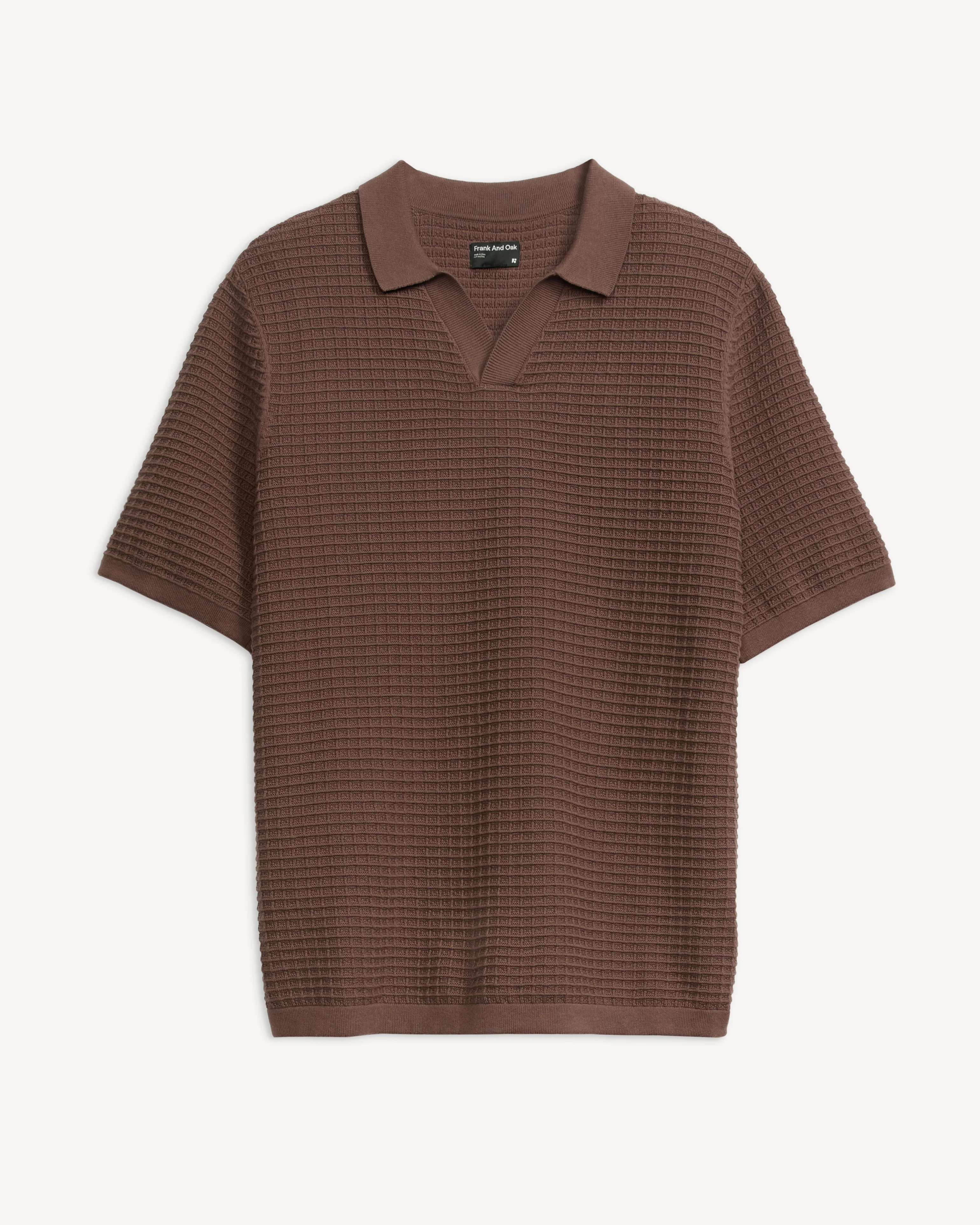 JOHNNY COLLAR WAFFLE KNIT - Image 4