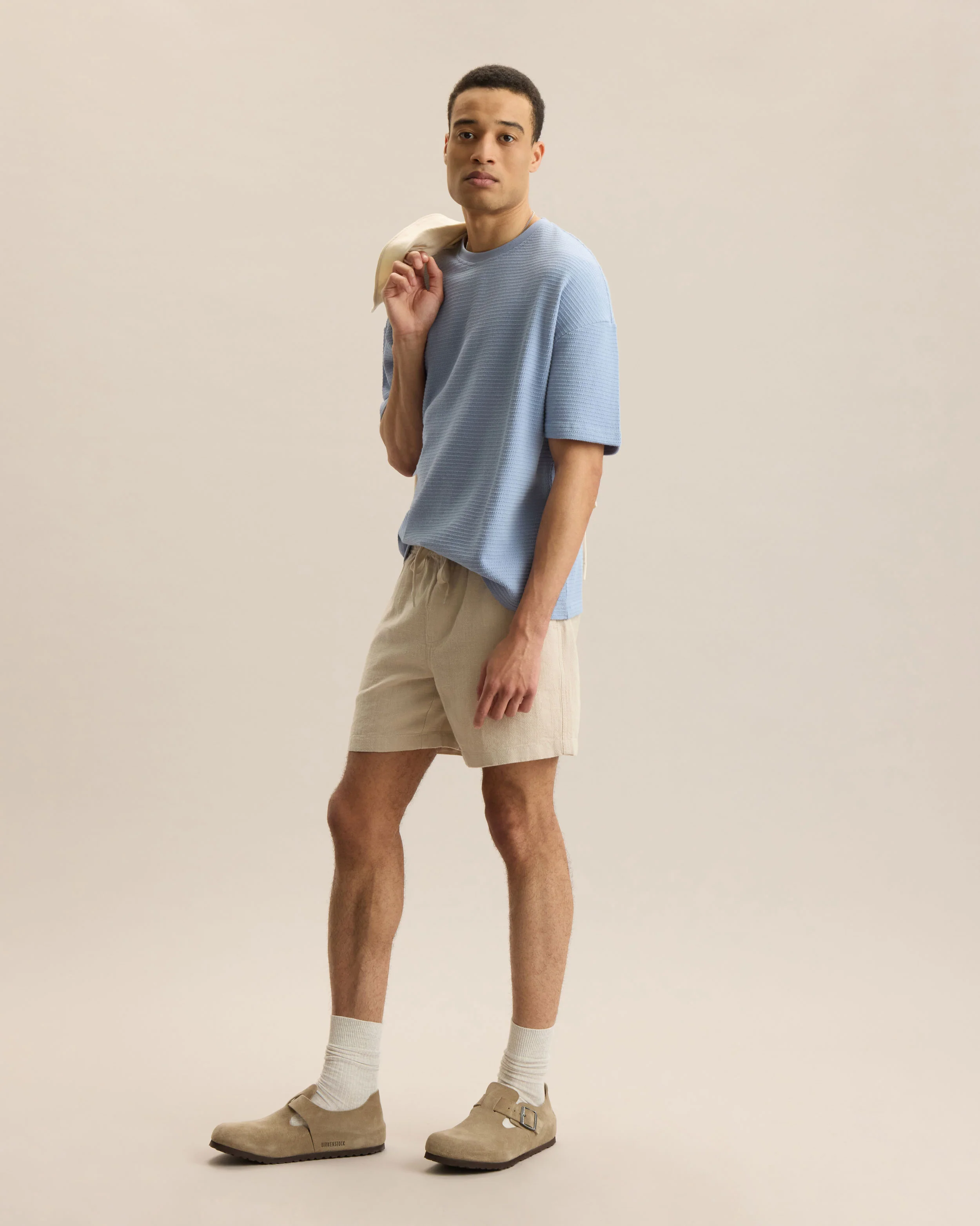 BOXY TEXTURED KNIT TEE - Image 7